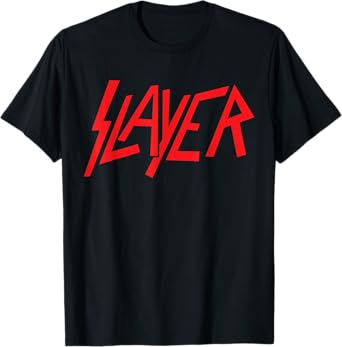 Slayer – Classic Red Logo On Grey T-Shirt