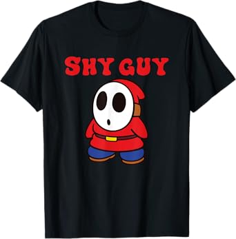 Super Mario Bros Shy Guy Simple Retro Nintendo Icon T-Shirt