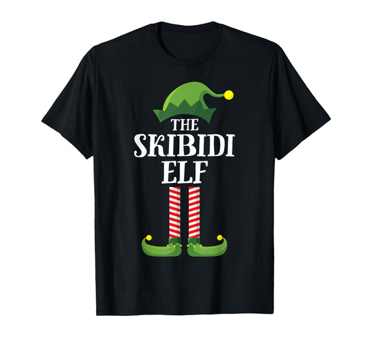 Skibidi Elf Shirt Matching Family Group Funny Christmas T-Shirt