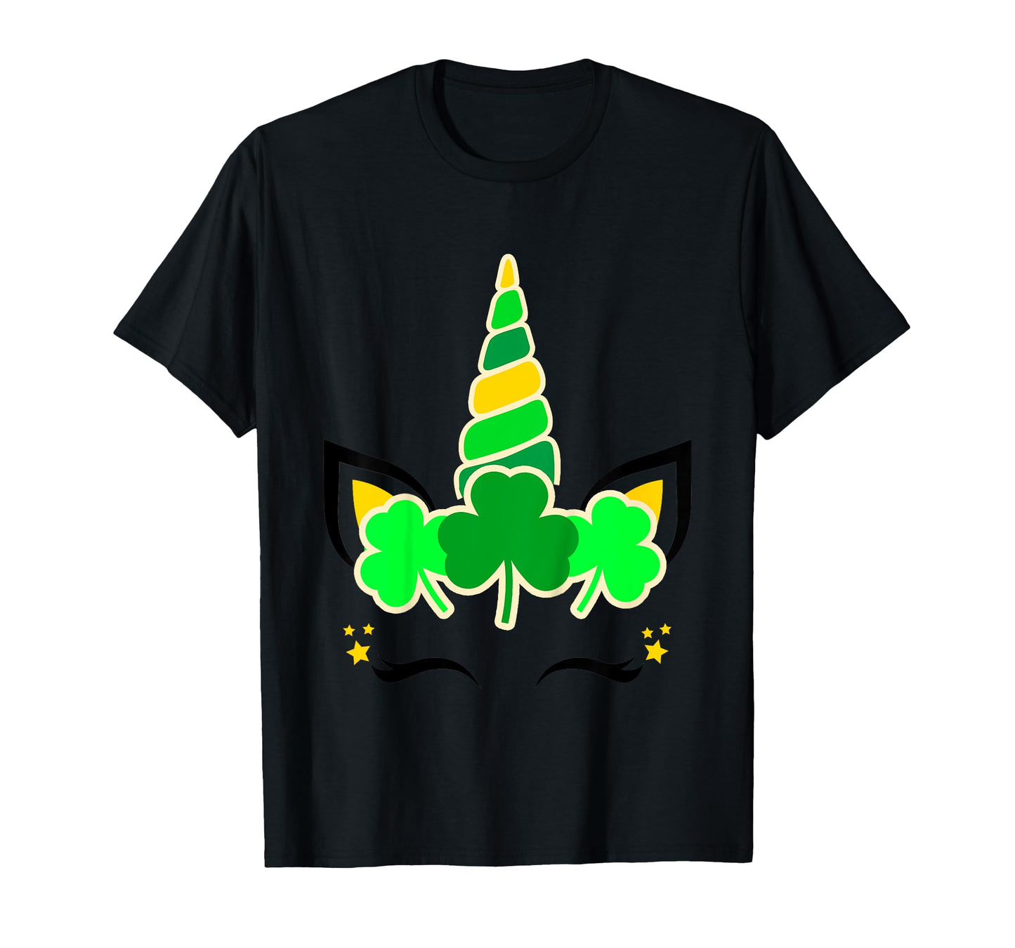 Kids Girls St Patricks Day Unicorn Toddler Shamrock Baby Clover T-Shirt