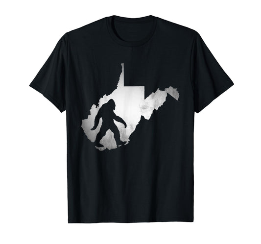 West Virginia Bigfoot Clothing Co. Men's Black Bigfoot Hiking T-Shirt