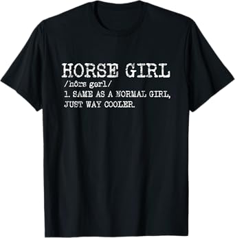 Womens Clothing Funny Horse Girl Definition Gifts For Her T-Shirt