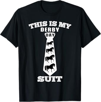 This Is My Derby Day Suit Funny Horse Racing Horse Lover T-Shirt