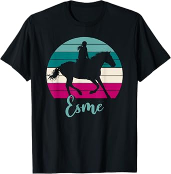Esme Name Gift - Equestrian Shirt Esme Horse Girl T-Shirt