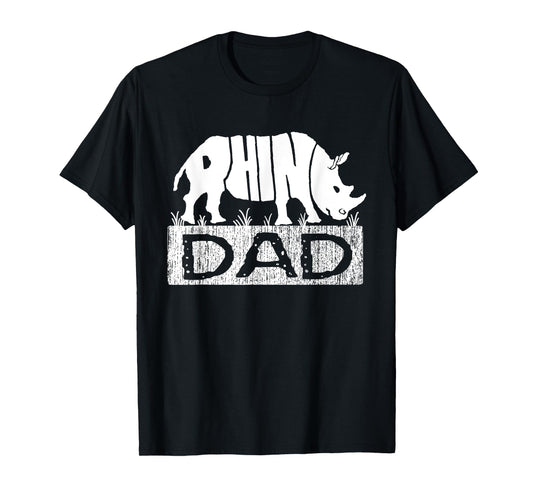 Rhino Dad T-shirt Funny Rhinos Chubby Unicorns shirts Gifts T-Shirt