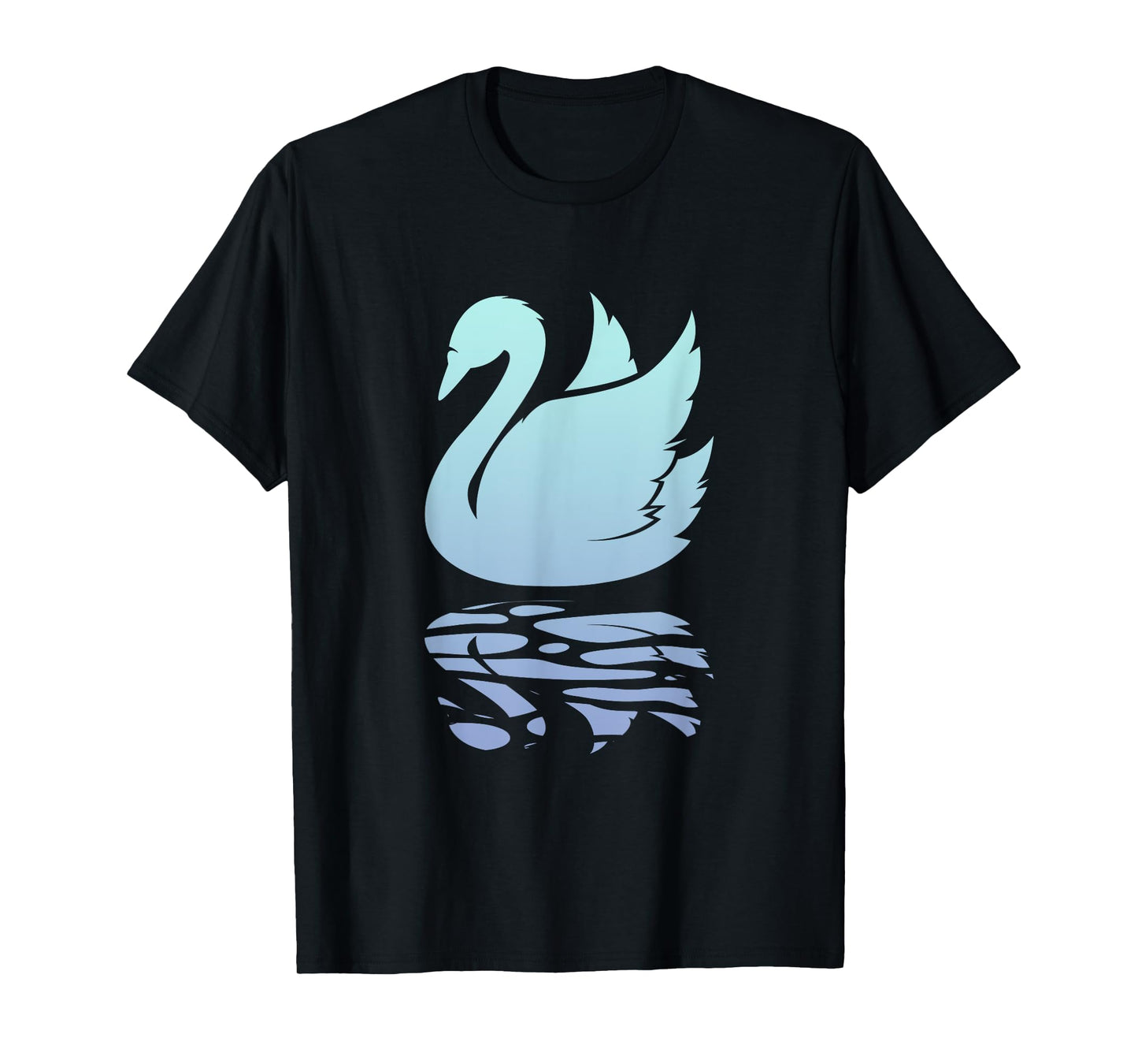 Beautiful Swan On Water | Swans Water Birds Lover T-Shirt