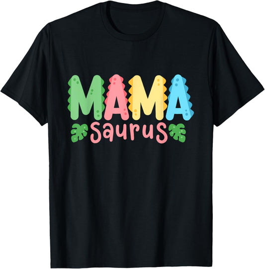 Mama Saurus Kids Dinosaur Birthday Party Family Matching T-Shirt
