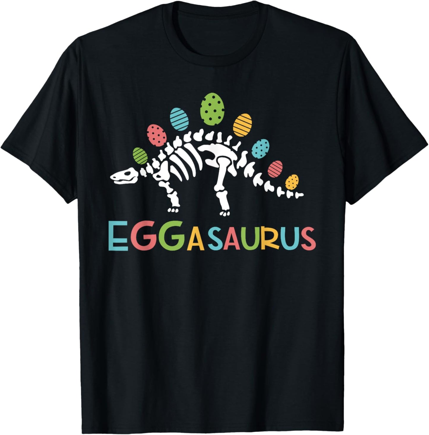 Eggasaurus Easter Stegosaurus Dinosaur Boys Kids Toddler T-Shirt