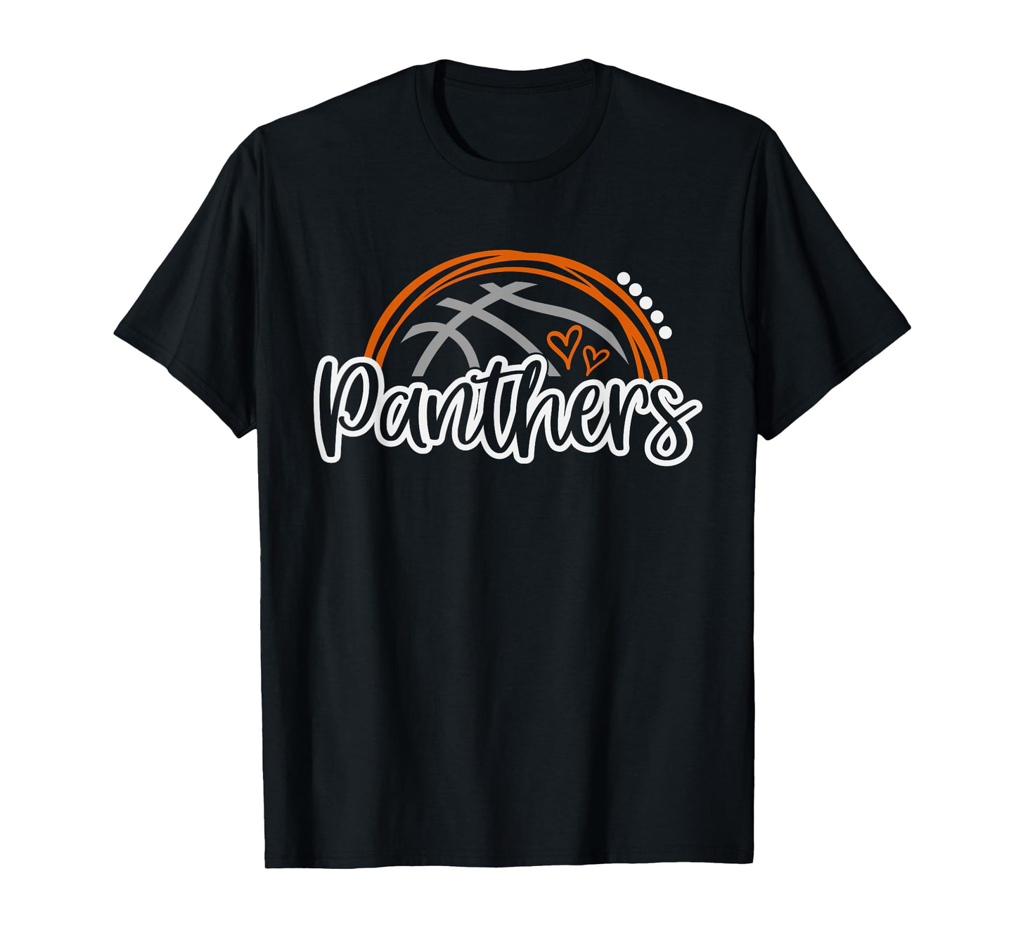 Basketball Panther School Sports Fan Team Spirit T-Shirt
