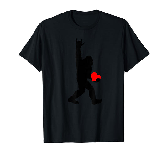 ASL Bigfoot I Love You Sign Language Bigfoot I Love You ASL T-Shirt