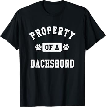 Property Of A Dachshund - Dachshund Lover Shirt Gift T-Shirt