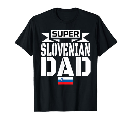 Mens Storecastle: Super Slovenian Dad Father's Gift T-Shirt
