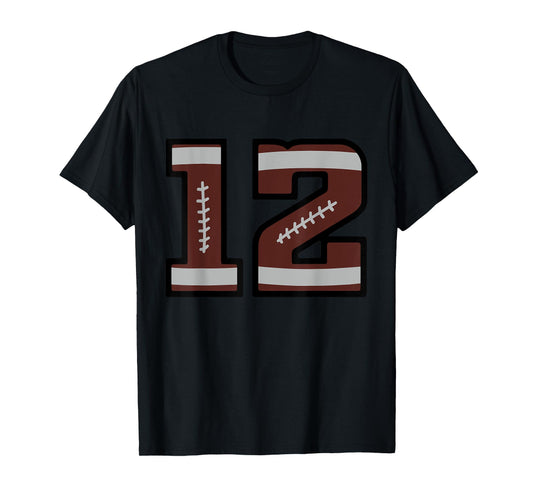 Football Number #12 T-Shirt