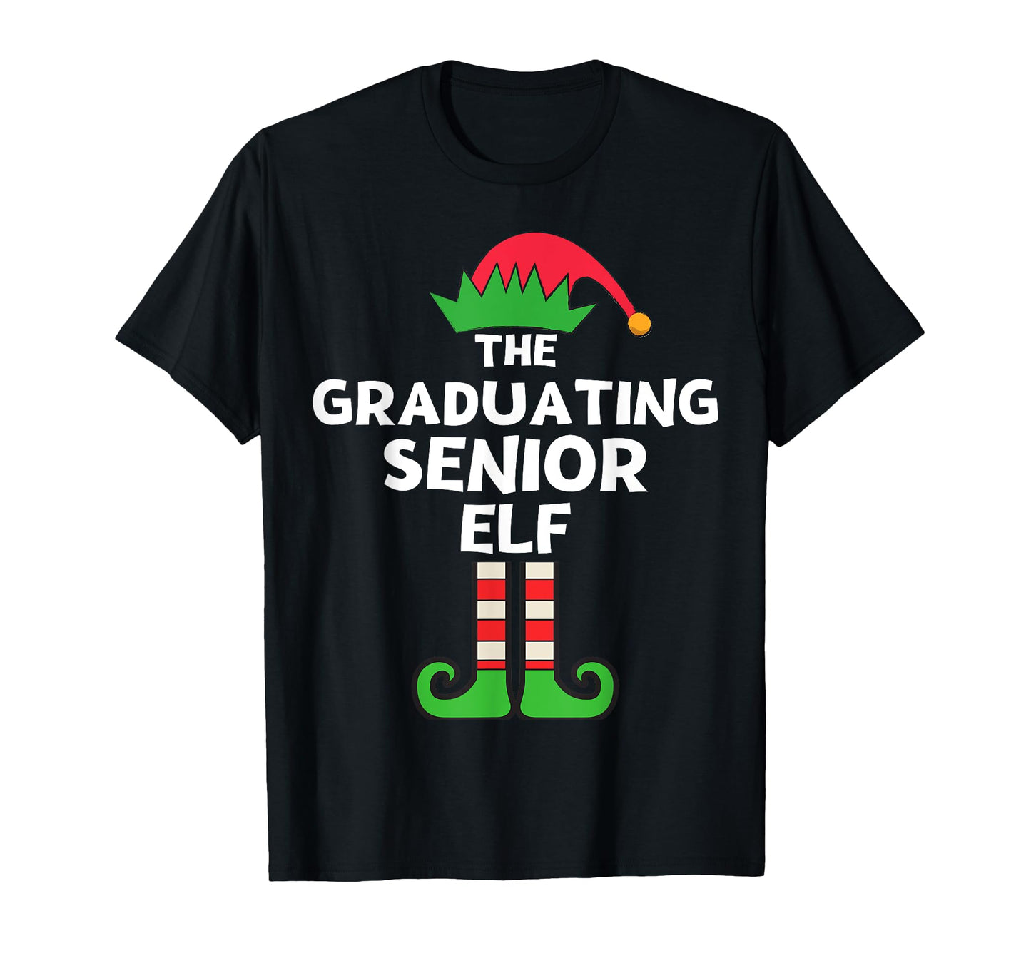 Graduating Senior Elf Matching Family Christmas Party Pajama T-Shirt