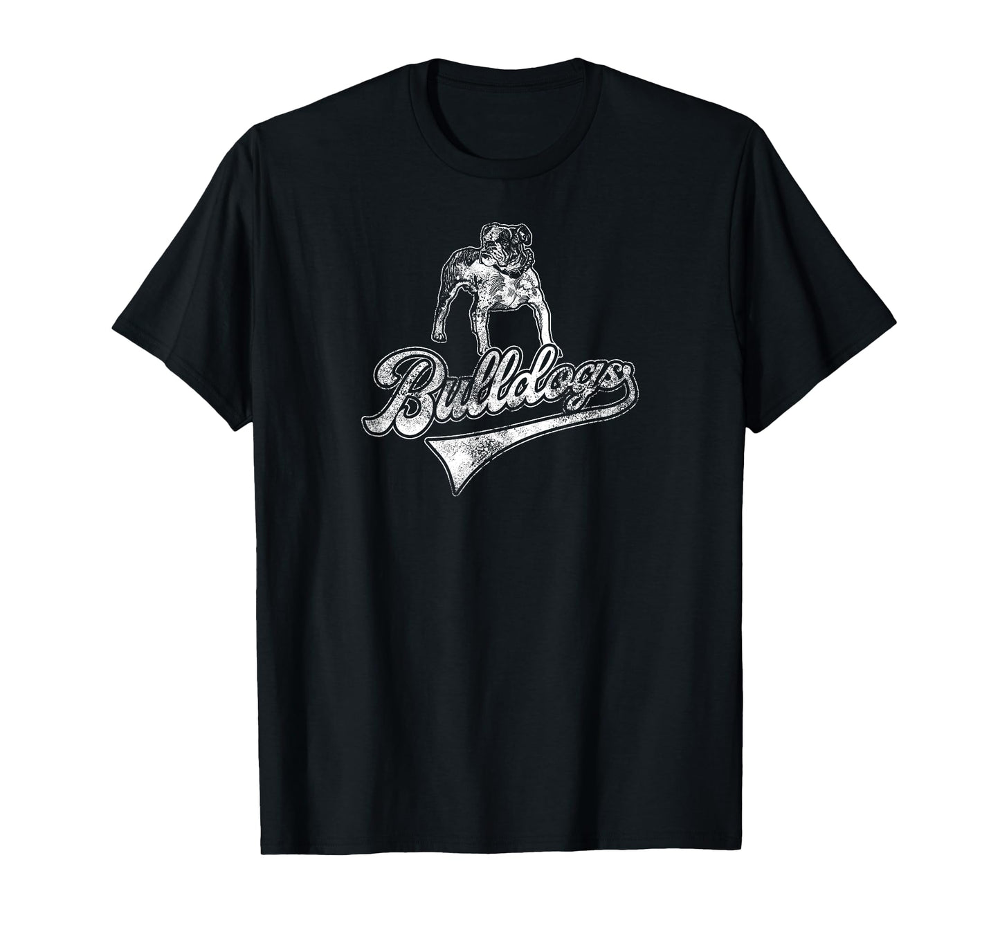 Bulldogs School Sports Fan Team Spirit Mascot Vintage T-Shirt