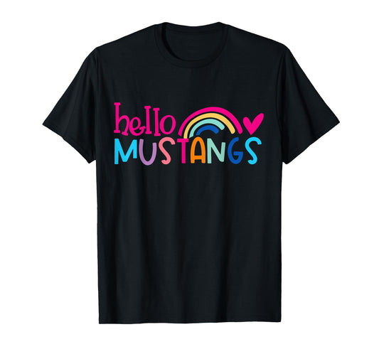 Mustangs School Sports Fan Team Spirit Mascot Gift T-Shirt