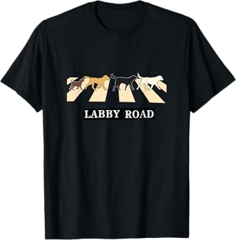 Funny Dog Lab Labrador Puppy Labby Road Gift T-Shirt