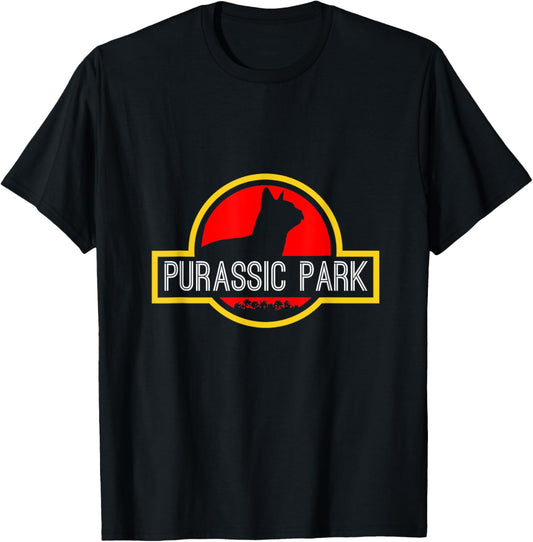 Purassic Park Cat Shirt - Funny Tshirt for Dinosaur Lovers T-Shirt