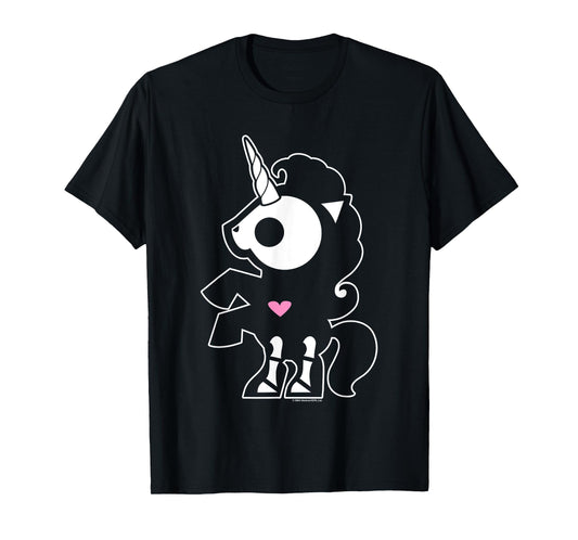 Skelanimals Big Bonita The Unicorn Spooky Cute Portrait T-Shirt