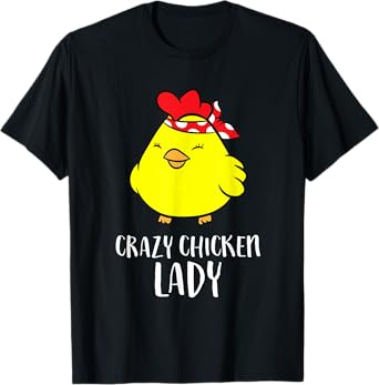 Crazy Chicken Lady Funny Chicken T-Shirt