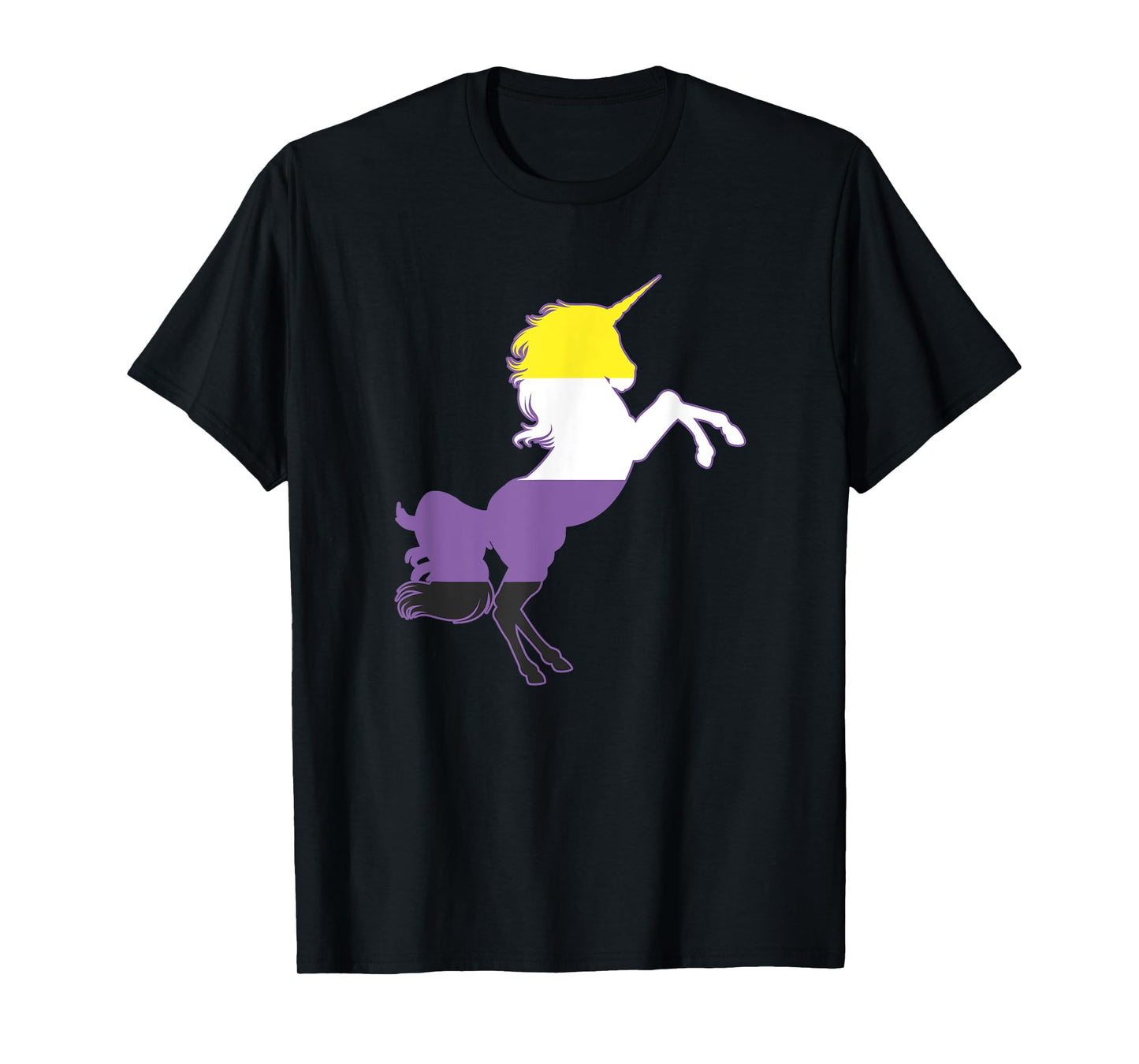 Non-Binary Unicorn Flag Top Nonbinary Pride Gift T-Shirt