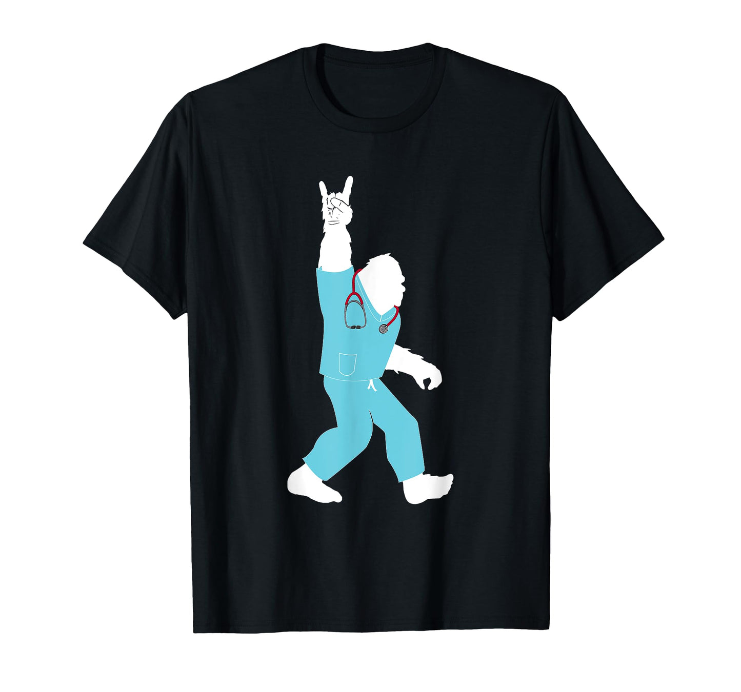Bigfoot Supports Nurse and Doctor Scrub Life Designs T-Shirt