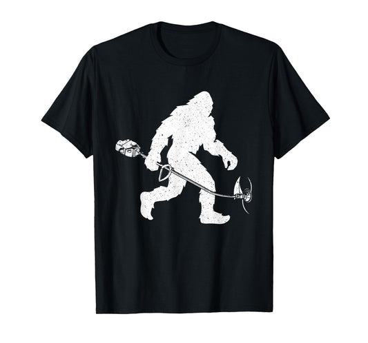 Lawn Trimmer - Bigfoot Sasquatch Grass Landscape Landscaper T-Shirt