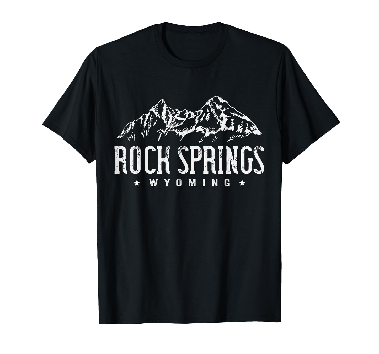 Rock Springs Wyoming Mountain Vintage Men Women T-Shirt
