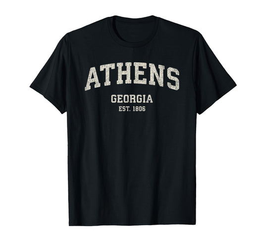Athens Georgia GA Vintage Athletic Sports T-Shirt