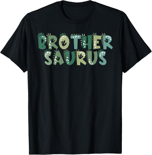 Brother Saurus Bro Dinosaur Birthday Boy 1st Family Matching T-Shirt