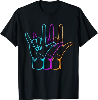 American Sign Language I Love You ASL T-Shirt