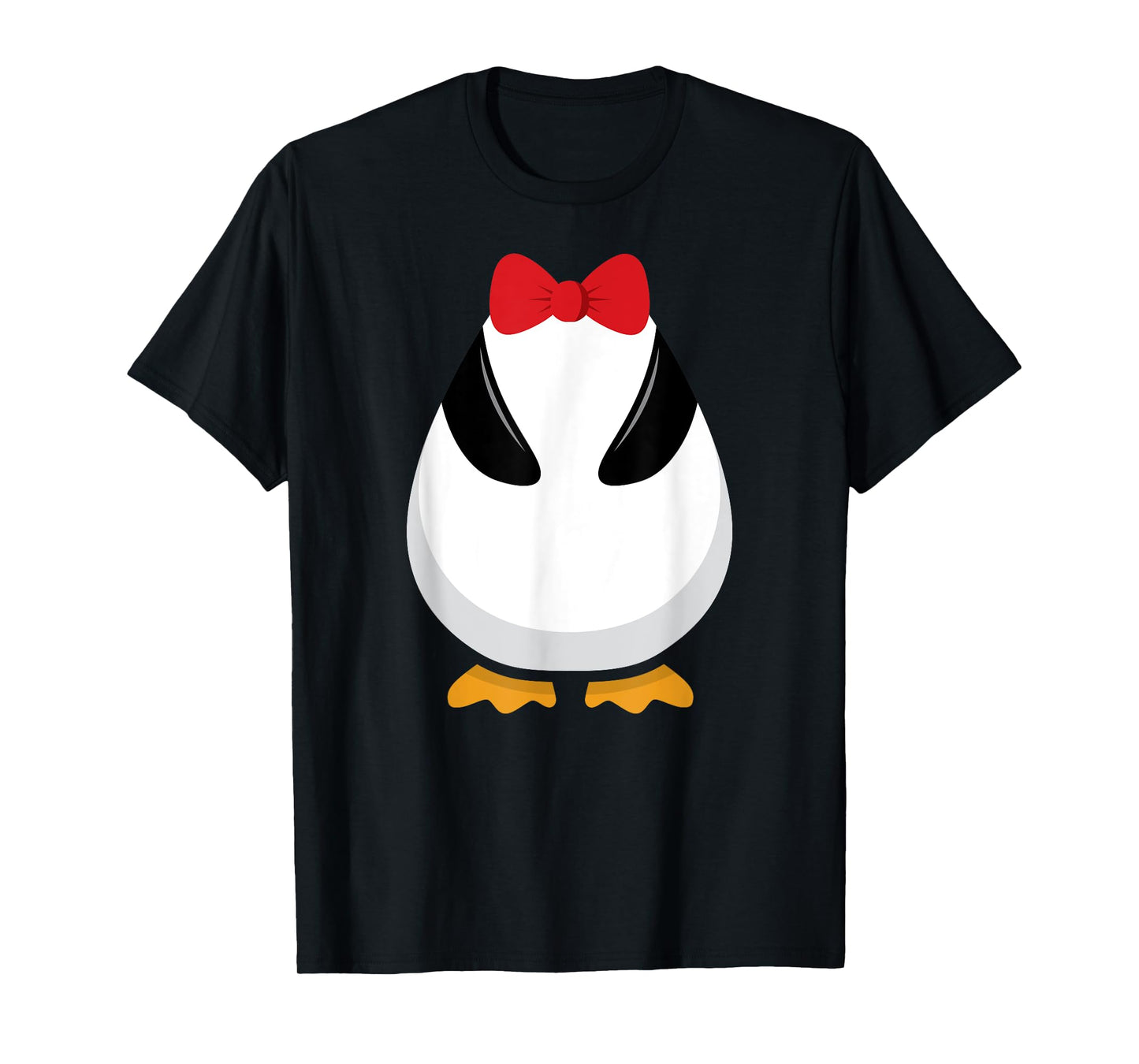 Penguin Costume T Shirt Halloween Outfit Bowtie Cute Animal T-Shirt