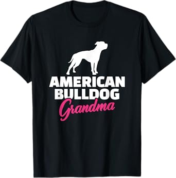 American Bulldog Grandma T-Shirt for Men Women