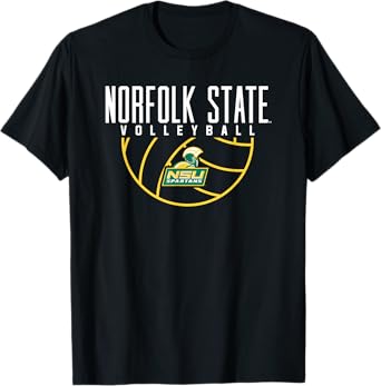 Norfolk State University Spartans Volleyball Arch T-Shirt