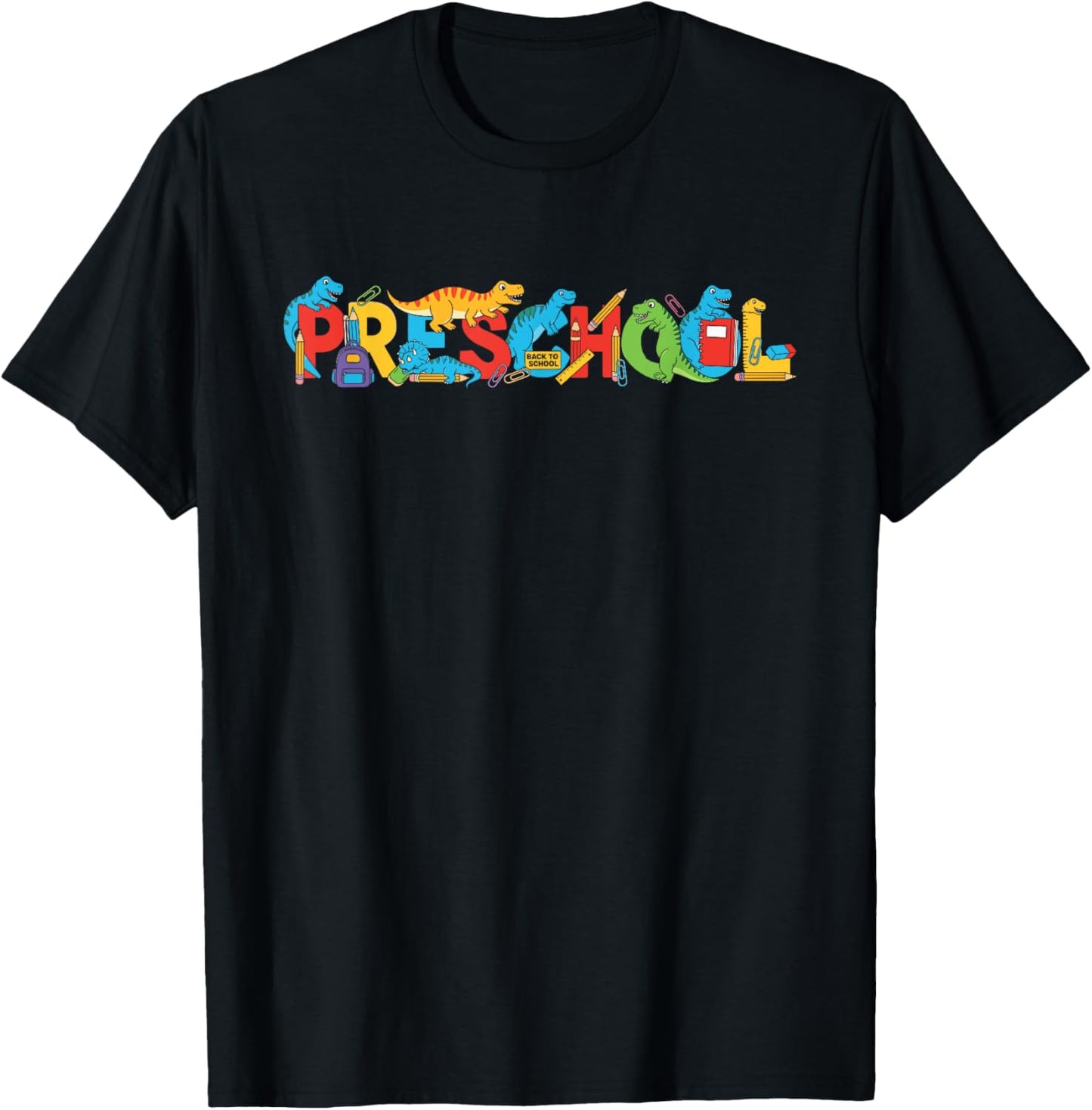 Funny T Rex Preschool Pre K Back to School Kids Boys Girls T-Shirt