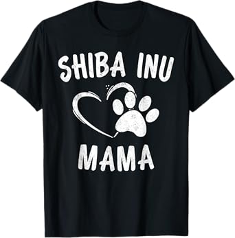 Fun Shiba Inu Mama Gift Pet Lover Apparel Shibe Dog Mom T-Shirt