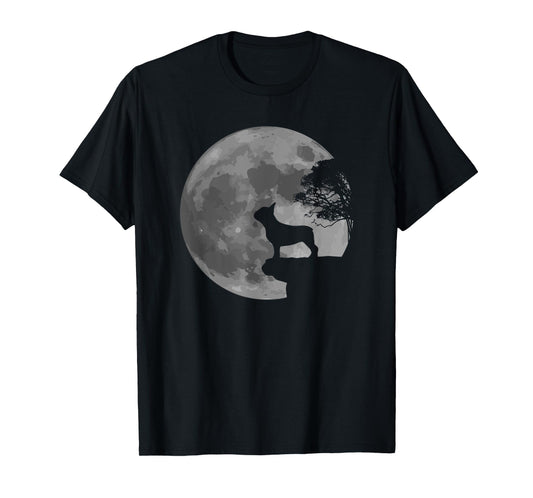 French Bulldog Dog Full Moon Howl Frenchie T-Shirt