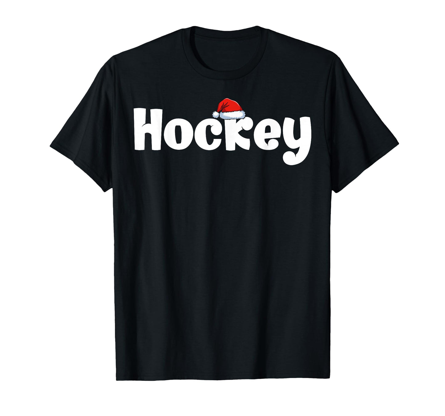 Christmas Hockey Christmas Day Hockey Player Men Women Xmas T-Shirt