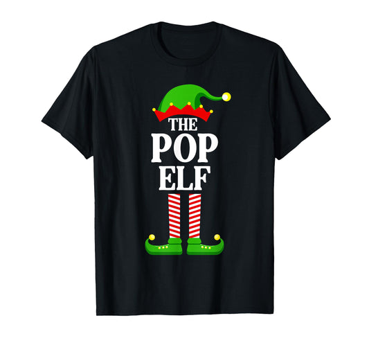 Pop Elf Family Matching Group Funny Christmas T-Shirt