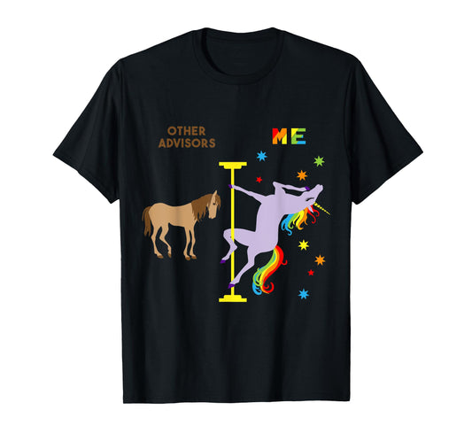 Funny Unicorn Shirt Financial Academic Advisor Gift Idea T-Shirt