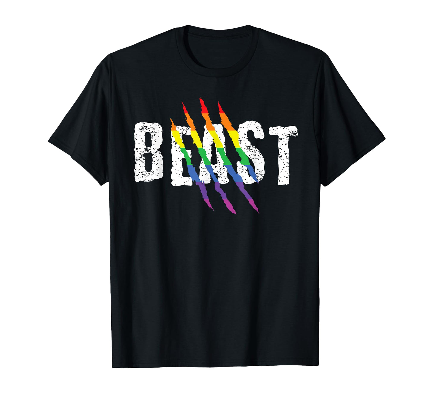 Gay Beast Rainbow LGBT Bear T-Shirt T-Shirt