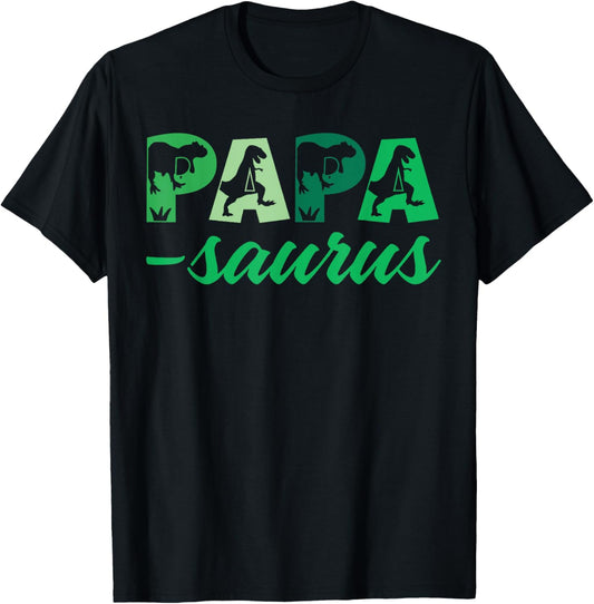 Papasaurus T rex Dinosaur Funny Papa Saurus Mother's Family T-Shirt