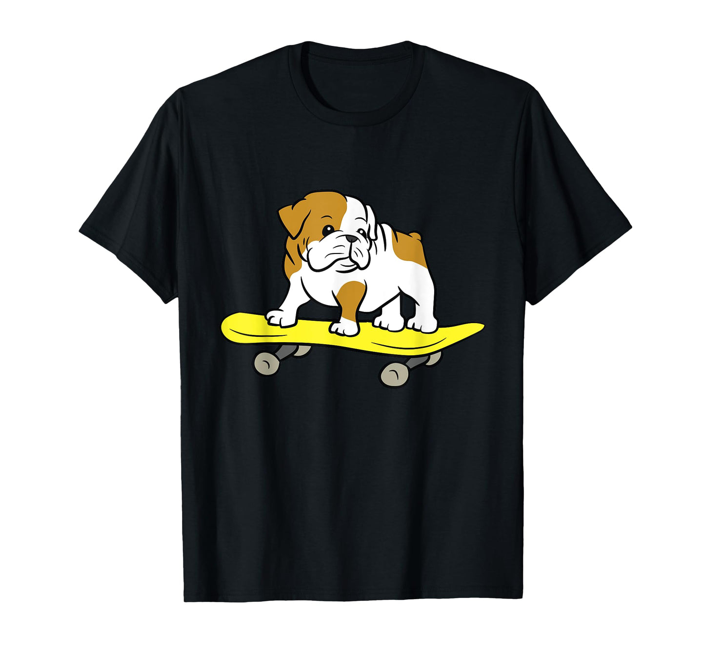 English Bulldog Skateboarding Dog Skater Bulldog T-Shirt