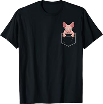 Cute Sphynx Cat Art For Men Women Kids Hairless Cat Sphynx T-Shirt