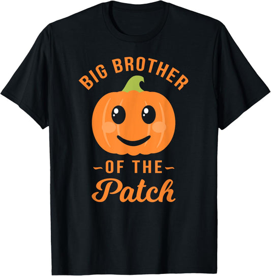 Big Brother Of The Patch - Pumpkin Family Halloween Boys T-Shirt
