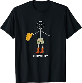 Funny Mens Cowboy Design, Boy Rodeo, Horse Rancher T-Shirt