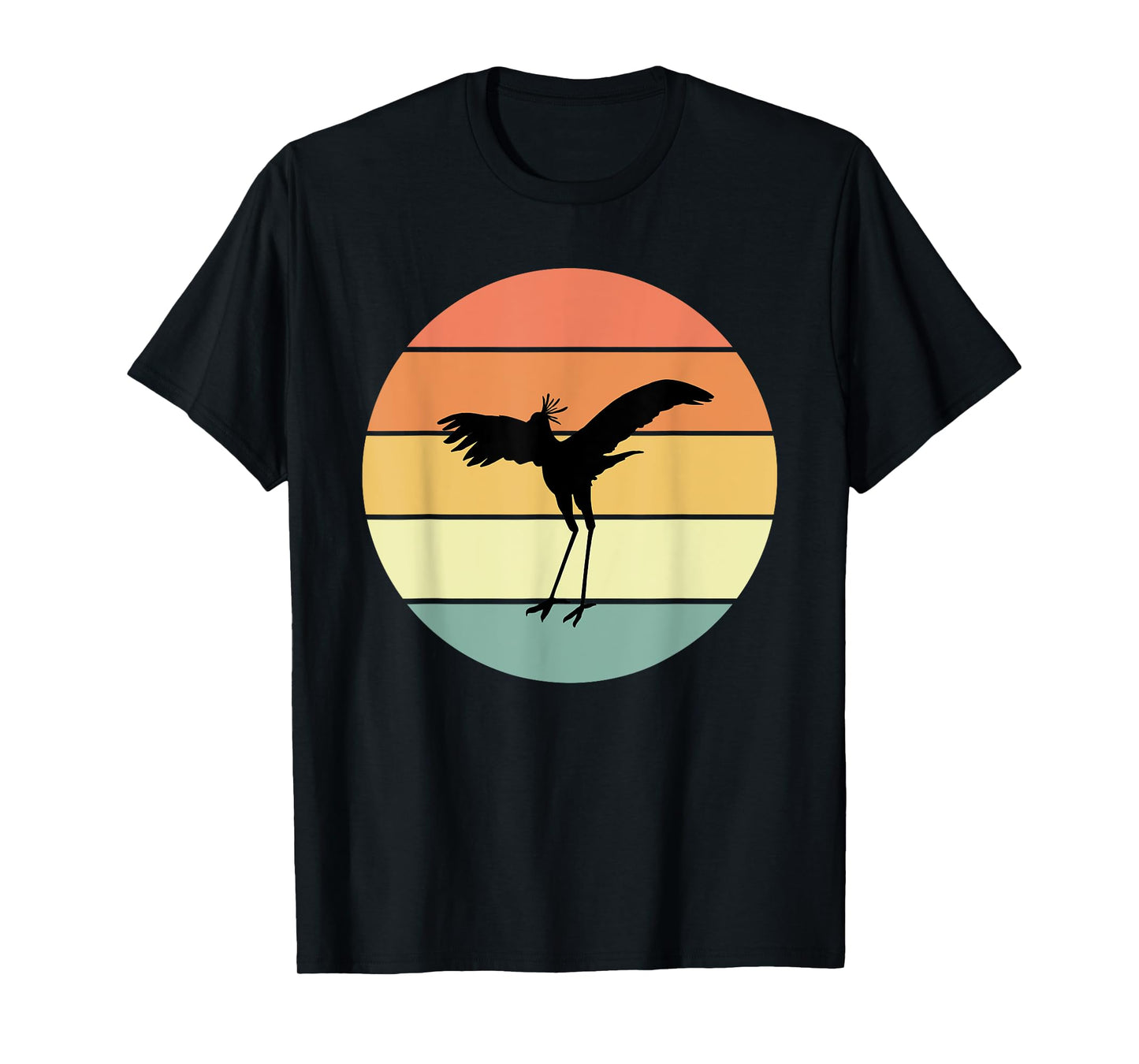 Retro Secretary Bird Apparel Birds Love Birding T-Shirt