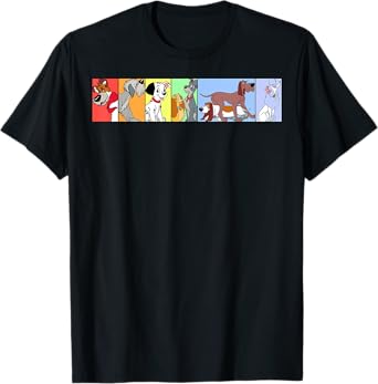 Disney Dogs Of Disney Boxed Line Up T-Shirt