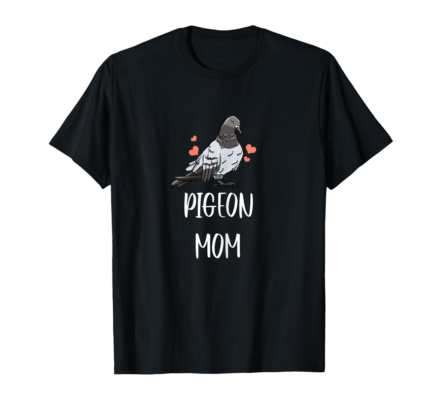 Pigeon Mom Leaf Pattern Girly Fowl Dove Pet Bird Lover Gift T-Shirt