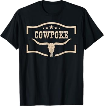 Western Cowpoke, I'm Just a Cowpoke In The Big Rodeo Retro T-Shirt